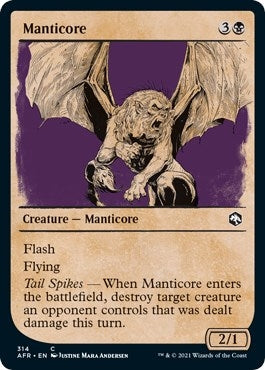 Image for Manticore (Showcase) (314) (Adventures in the Forgotten Realms) (Foil) - Magic: The Gathering