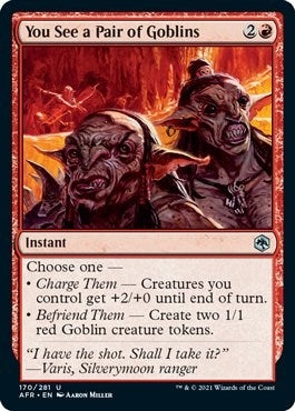 Image for You See a Pair of Goblins (170) (Adventures in the Forgotten Realms) - Magic: The Gathering