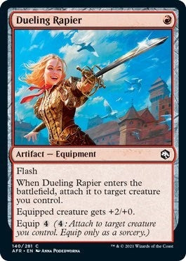 Image for Dueling Rapier (140) (Adventures in the Forgotten Realms) (Foil) - Magic: The Gathering