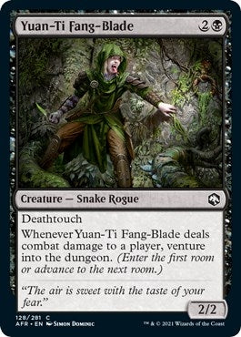 Image for Yuan-Ti Fang-Blade (128) (Adventures in the Forgotten Realms) (Foil) - Magic: The Gathering