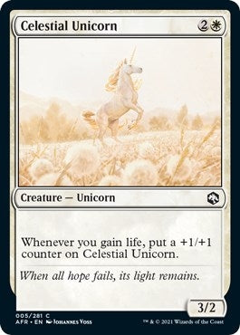Image for Celestial Unicorn (5) (Adventures in the Forgotten Realms) - Magic: The Gathering