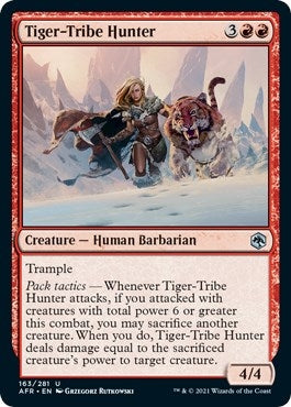 Image for Tiger-Tribe Hunter (163) (Adventures in the Forgotten Realms) (Foil) - Magic: The Gathering
