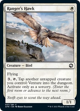 Image for Ranger's Hawk (37) (Adventures in the Forgotten Realms) (Foil) - Magic: The Gathering