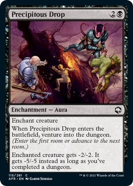 Image for Precipitous Drop (115) (Adventures in the Forgotten Realms) (Foil) - Magic: The Gathering