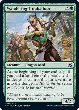 Image for Wandering Troubadour (210) (Adventures in the Forgotten Realms) (Foil) - Magic: The Gathering