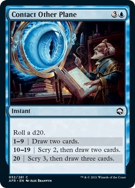 Image for Contact Other Plane (52) (Adventures in the Forgotten Realms) (Foil) - Magic: The Gathering