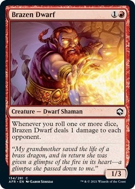 Image for Brazen Dwarf (134) (Adventures in the Forgotten Realms) (Foil) - Magic: The Gathering
