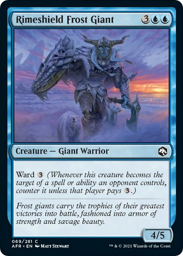 Image for Rimeshield Frost Giant (69) (Adventures in the Forgotten Realms) (Foil) - Magic: The Gathering