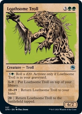 Image for Loathsome Troll (Showcase) (327) (Adventures in the Forgotten Realms) (Foil) - Magic: The Gathering