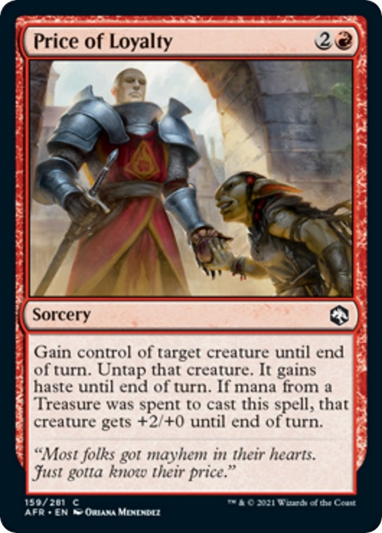 Image for Price of Loyalty (159) (Adventures in the Forgotten Realms) - Magic: The Gathering