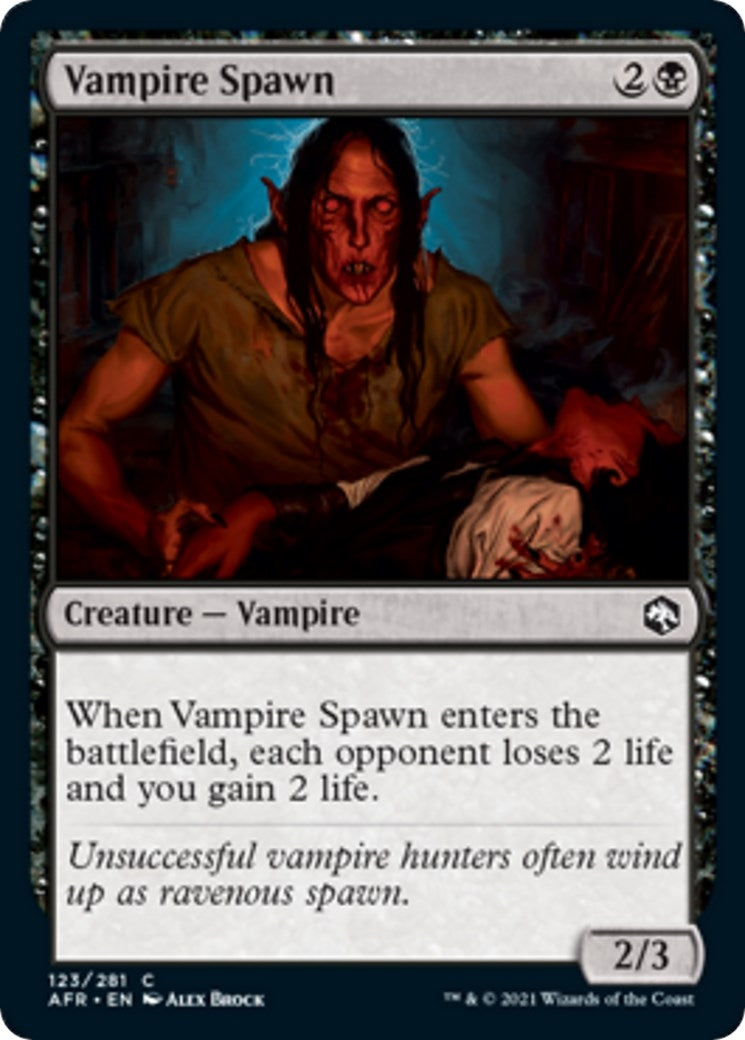Image for Vampire Spawn (123) (Adventures in the Forgotten Realms) (Foil) - Magic: The Gathering