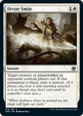 Image for Divine Smite (12) (Adventures in the Forgotten Realms) (Foil) - Magic: The Gathering