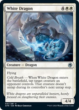 Image for White Dragon (41) (Adventures in the Forgotten Realms) (Foil) - Magic: The Gathering