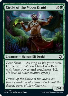 Image for Circle of the Moon Druid (177) (Adventures in the Forgotten Realms) (Foil) - Magic: The Gathering