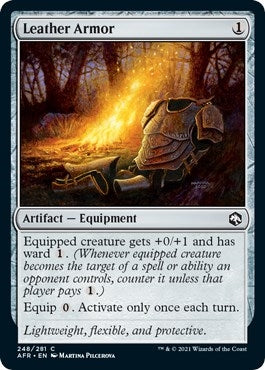 Image for Leather Armor (248) (Adventures in the Forgotten Realms) (Foil) - Magic: The Gathering