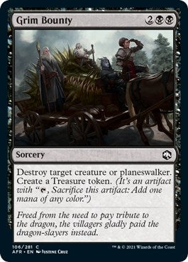 Image for Grim Bounty (106) (Adventures in the Forgotten Realms) (Foil) - Magic: The Gathering