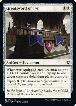 Image for Greatsword of Tyr (22) (Commander Legends: Battle for Baldur's Gate) - Magic: The Gathering