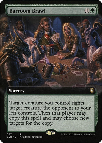Barroom Brawl (Extended Art) (587) (Commander Legends: Battle for Baldur's Gate)