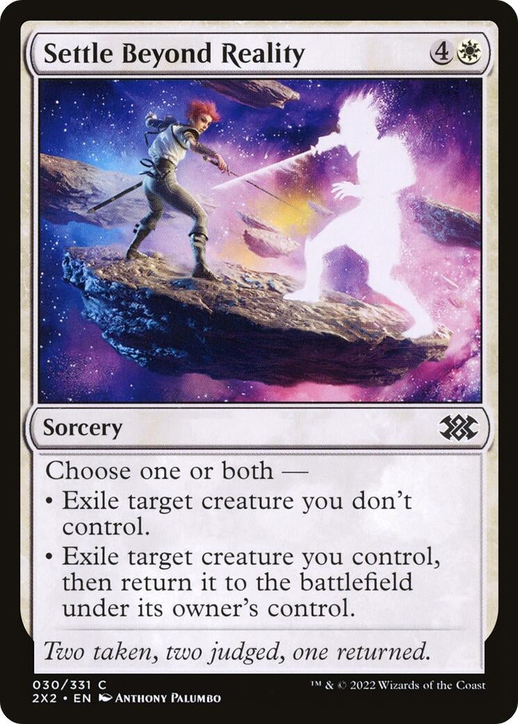 Settle Beyond Reality (30) (Double Masters 2022) (Foil)