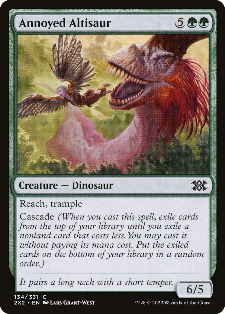 Annoyed Altisaur (134) (Double Masters 2022) (Foil)