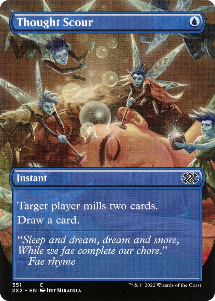 Thought Scour (Borderless) (351) (Double Masters 2022)