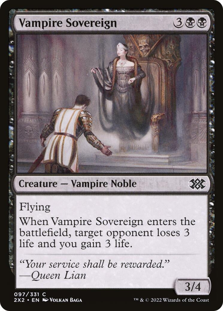 Vampire Sovereign (97) (Double Masters 2022) (Foil)