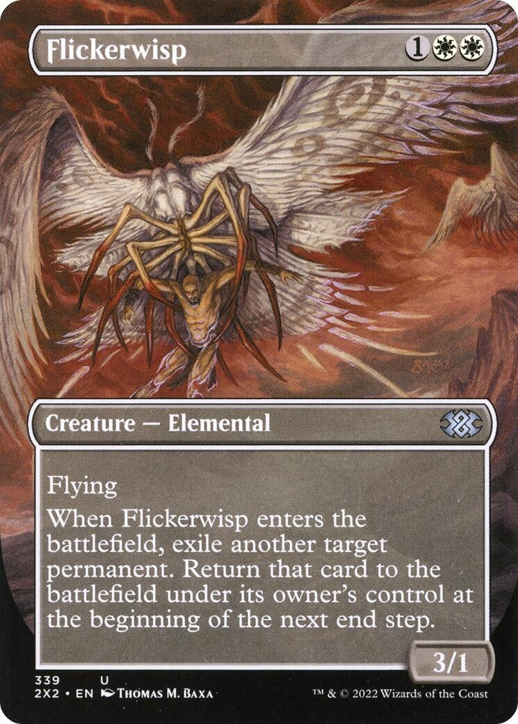 Flickerwisp (Borderless) (339) (Double Masters 2022) (Foil)
