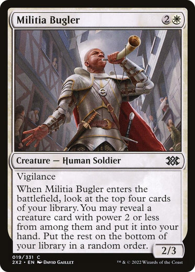 Militia Bugler (19) (Double Masters 2022) (Foil)