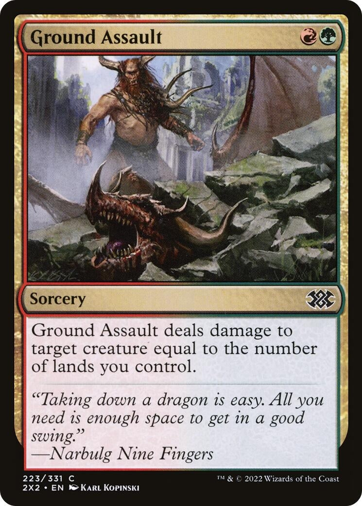 Ground Assault (223) (Double Masters 2022) (Foil)