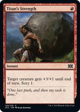 Titan's Strength (128) (Double Masters 2022) (Foil)