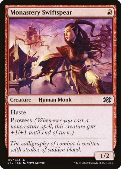 Monastery Swiftspear (119) (Double Masters 2022) (Foil)