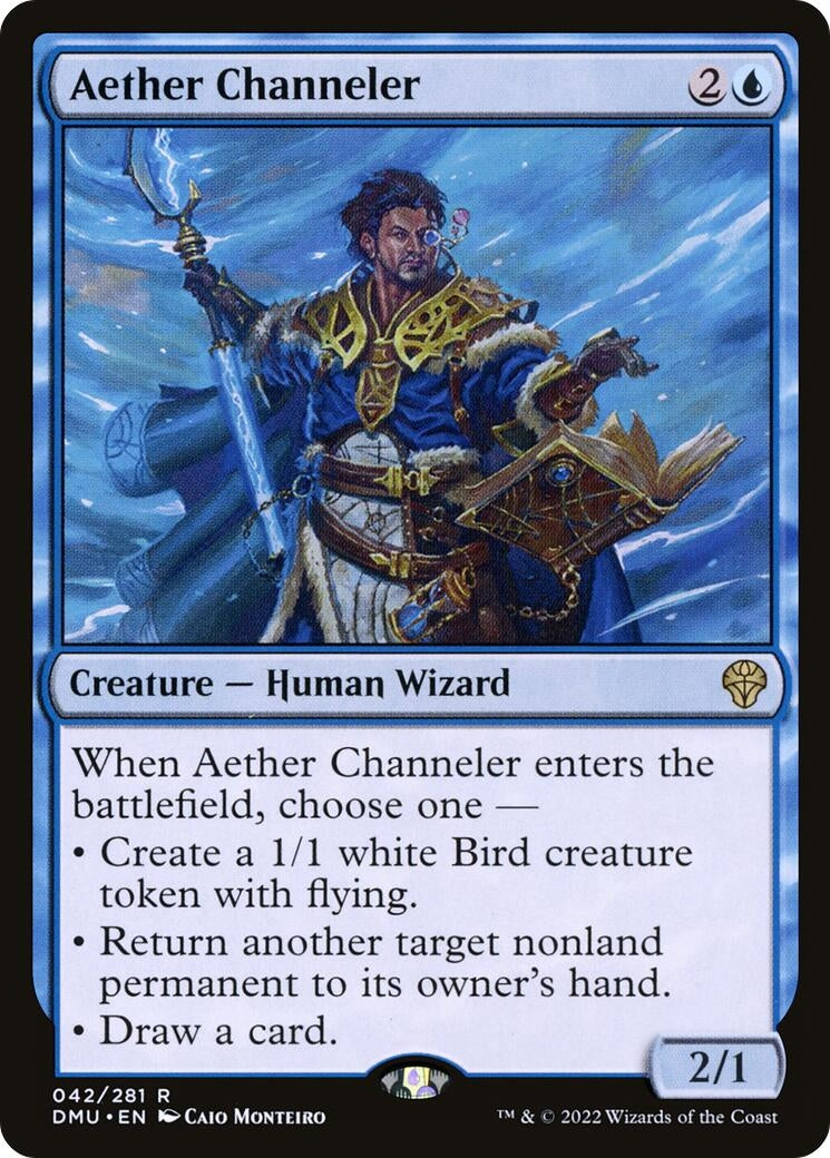 Image for Aether Channeler (42) (Dominaria United) (DMU) - Magic: The Gathering