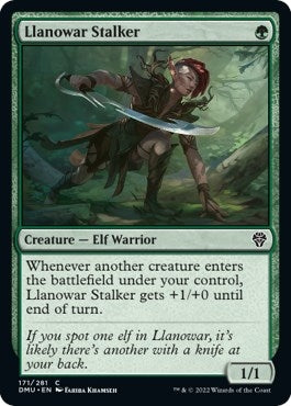 Llanowar Stalker (171) (Dominaria United) (Foil)