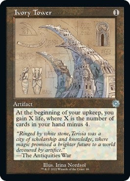 Ivory Tower (Schematic) (86) (The Brothers' War: Retro Frame Artifacts)