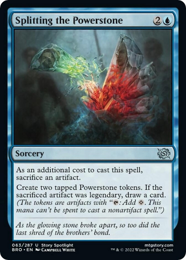 Splitting the Powerstone (63) (The Brothers' War) (Foil)