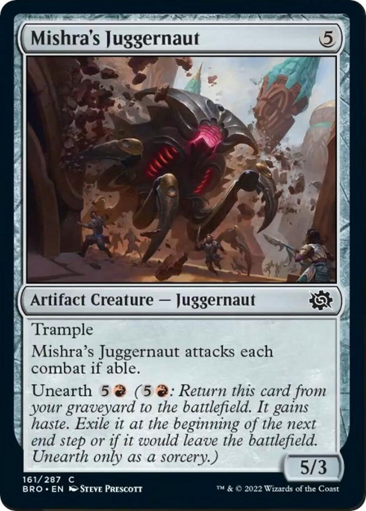 Mishra's Juggernaut (161) (The Brothers' War) (Foil)