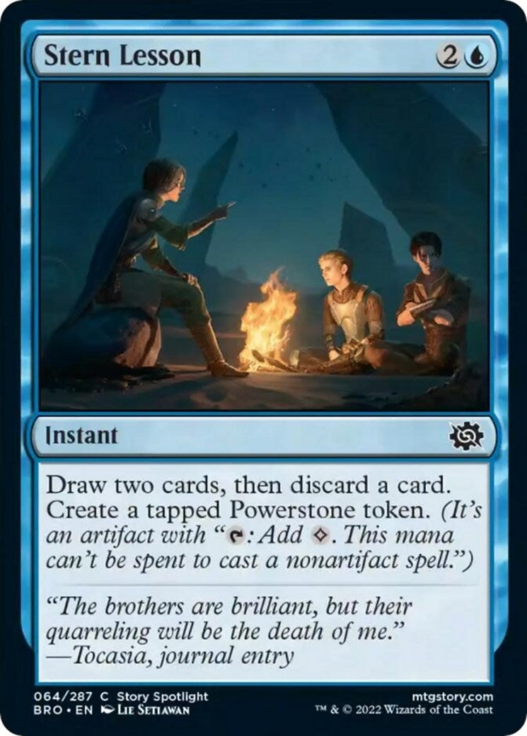 Stern Lesson (64) (The Brothers' War) (Foil)