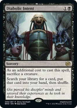 Diabolic Intent (89) (The Brothers' War) (Foil)