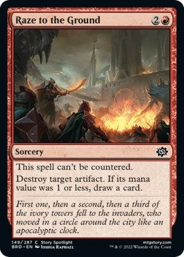 Raze to the Ground (149) (The Brothers' War) (Foil)