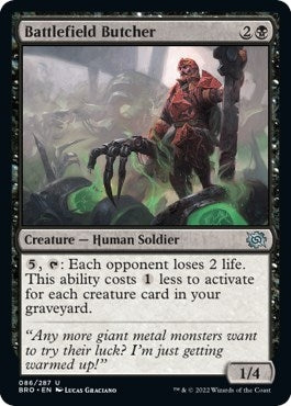 Battlefield Butcher (86) (The Brothers' War) (Foil)