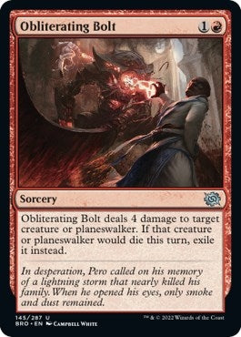 Obliterating Bolt (145) (The Brothers' War) (Foil)