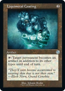 Liquimetal Coating (28) (The Brothers' War: Retro Frame Artifacts) (Foil)