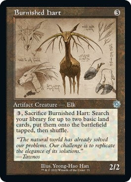 Burnished Hart (Schematic) (71) (The Brothers' War: Retro Frame Artifacts) (Foil)
