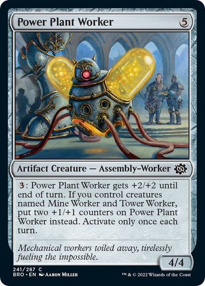 Power Plant Worker (241) (The Brothers' War) (Foil)