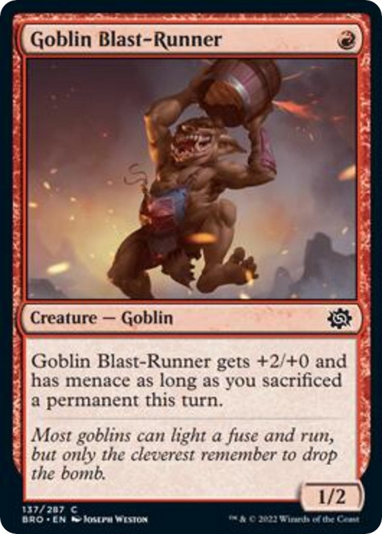 Goblin Blast-Runner (137) (The Brothers' War)