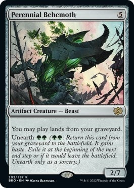 Perennial Behemoth (202) (The Brothers' War) (Foil)