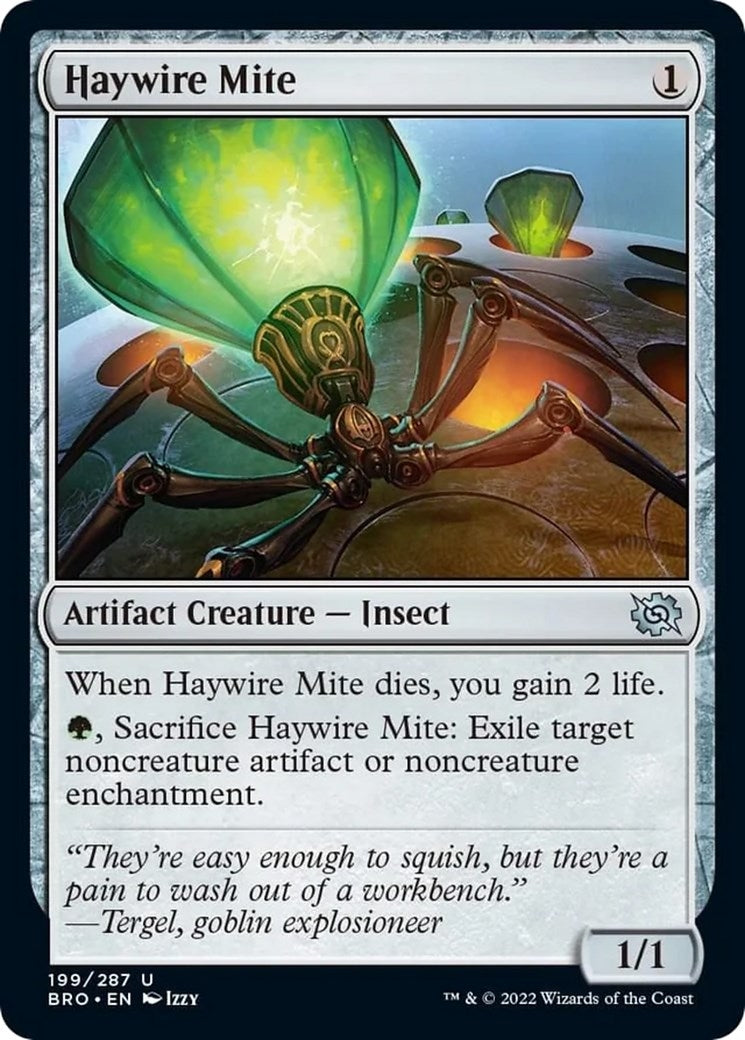 Haywire Mite (199) (The Brothers' War) (Foil)