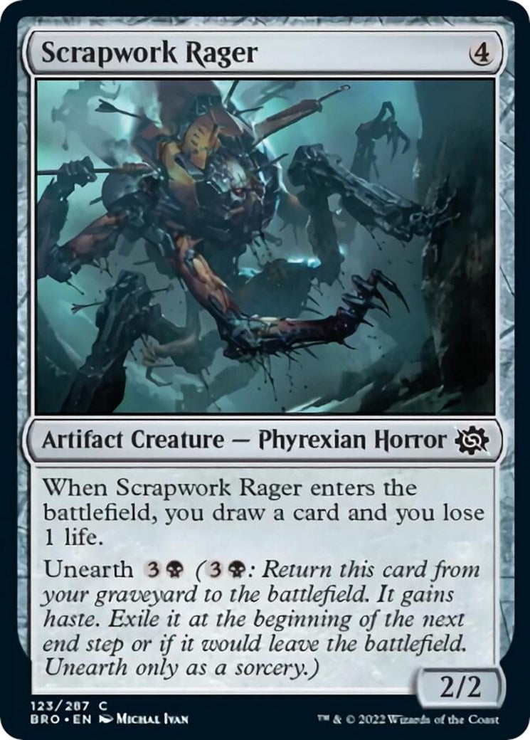 Scrapwork Rager (123) (The Brothers' War) (Foil)