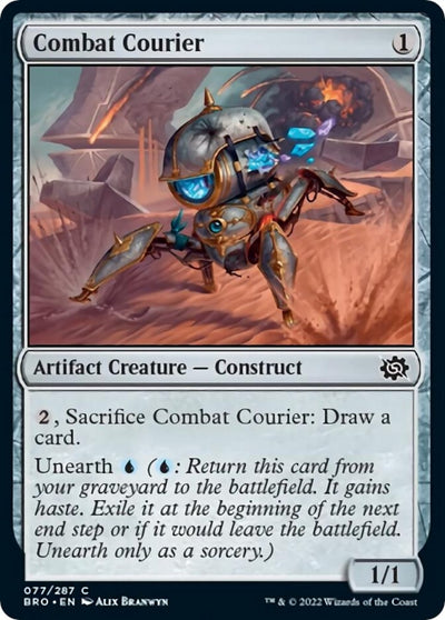 Combat Courier (77) (The Brothers' War) (Foil)
