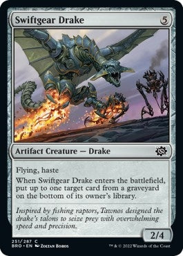 Swiftgear Drake (251) (The Brothers' War) (Foil)